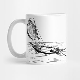 Minimal Boat Design Mug